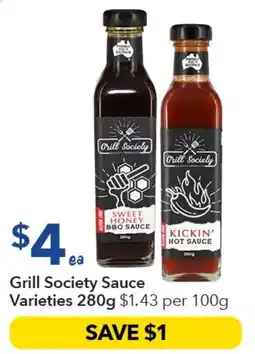 Ritchies Grill Society Sauce offer