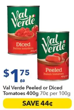 Ritchies Val Verde Peeled or Diced Tomatoes offer