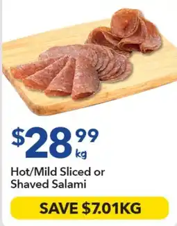 Ritchies Hot/Mild Sliced or Shaved Salami offer