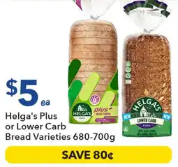 Ritchies Helga's Plus or Lower Carb Bread Varieties offer