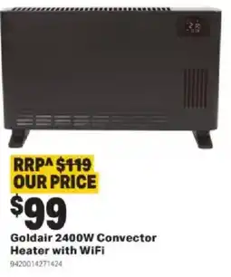 Mitre 10 Goldair 2400W Convector Heater with WiFi offer