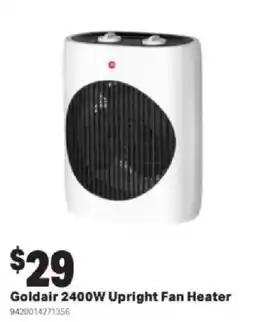 Mitre 10 Goldair 2400W Upright Fan Heater offer