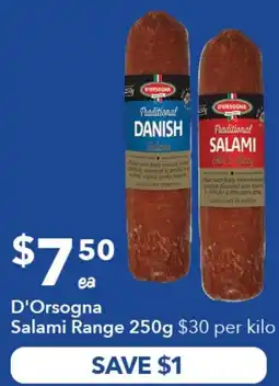 Ritchies D'Orsogna Salami Range offer