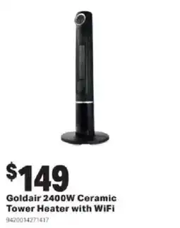 Mitre 10 Goldair 2400W Ceramic Tower Heater with WiFi offer
