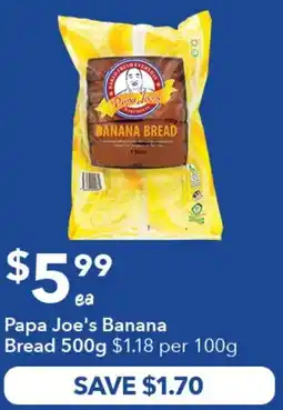 Ritchies Papa Joe's Banana Bread offer
