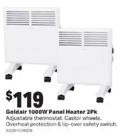 Mitre 10 Goldair 1000W Panel Heater offer