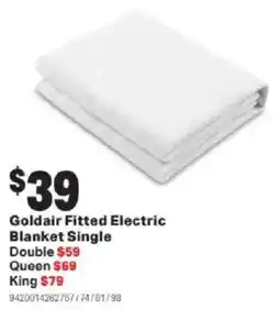 Mitre 10 Goldair Fitted Electric Blanket Single offer
