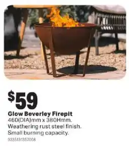 Mitre 10 Glow Beverley Firepit offer