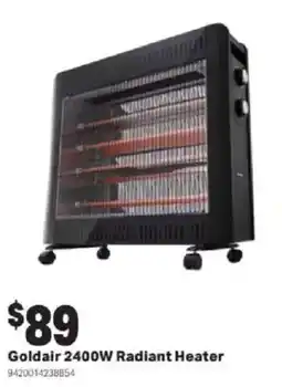 Mitre 10 Goldair 2400W Radiant Heater offer