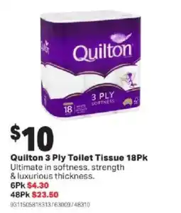 Mitre 10 Quilton 3 Ply Toilet Tissue offer