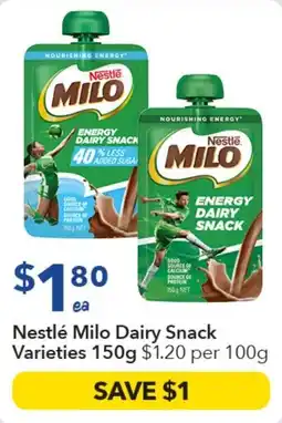 Ritchies Nestlé Milo Dairy Snack offer
