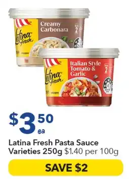 Ritchies Latina Fresh Pasta Sauce offer