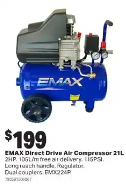 Mitre 10 EMAX Direct Drive Air Compressor offer