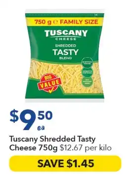Ritchies Tuscany Shredded Tasty Cheese offer