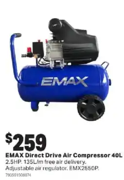 Mitre 10 EMAX Direct Drive Air Compressor offer