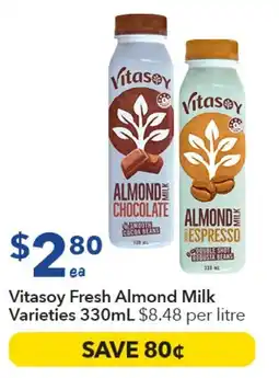 Ritchies Vitasoy Fresh Almond Milk Varieties offer