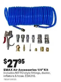 Mitre 10 EMAX Air Accessories 1/4" Kit offer