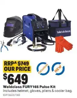 Mitre 10 Weldclass FURY165 Pulse Kit offer