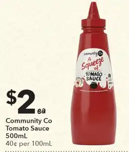 Ritchies Community Co Tomato Sauce offer
