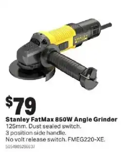 Mitre 10 Stanley FatMax 850W Angle Grinder offer