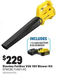 Mitre 10 Stanley FatMax V20 18V Blower Kit offer