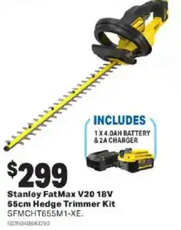 Mitre 10 Stanley FatMax V20 18V 55cm Hedge Trimmer Kit offer