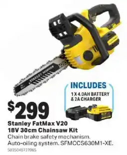 Mitre 10 Stanley FatMax V20 18V 30cm Chainsaw Kit offer