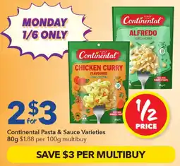 Ritchies Continental Pasta & Sauce offer