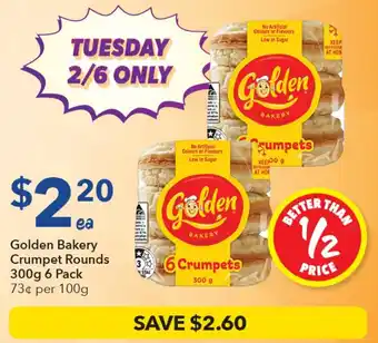 Ritchies Golden Bakery Crumpet Rounds offer