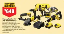 Mitre 10 Stanley FatMax V20 18V 7Pce Combo Kit offer