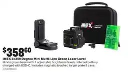 Mitre 10 IMEX 3x360 Degree Mini Multi-Line Green Laser Level offer