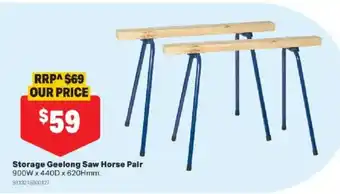 Mitre 10 Storage Geelong Saw Horse Pair offer