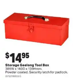 Mitre 10 Storage Geelong Tool Box offer