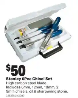 Mitre 10 Stanley 6Pce Chisel Set offer