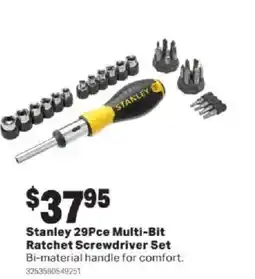 Mitre 10 Stanley 29Pce Multi-Bit Ratchet Screwdriver Set offer