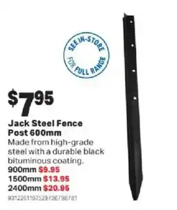 Mitre 10 Jack Steel Fence Post offer