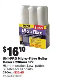 Mitre 10 UNI-PRO Micro-Fibre Roller Covers offer