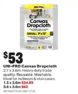 Mitre 10 UNI-PRO Canvas Dropcloth offer