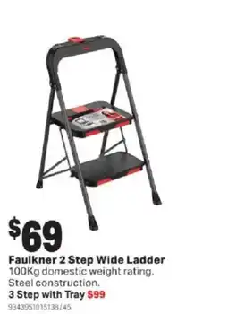 Mitre 10 Faulkner 2 Step Wide Ladder offer