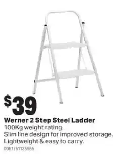 Mitre 10 Werner 2 Step Steel Ladder offer