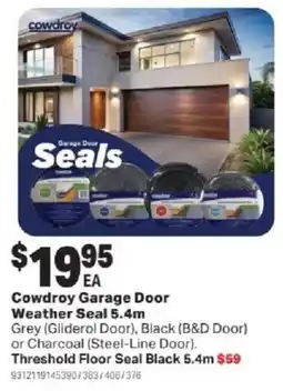 Mitre 10 Cowdroy Garage Door Weather Seal offer