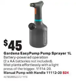 Mitre 10 Gardena EasyPump Pump Sprayer offer
