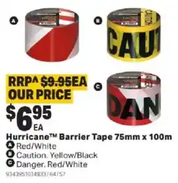 Mitre 10 Hurricane™ Barrier Tape offer