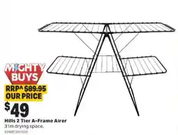 Mitre 10 Hills 2 Tier A-Frame Airer offer
