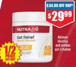 Chemist Warehouse NUTRA Life Gut Relief offer