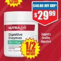 Chemist Warehouse NUTRA Life Digestive Enzymes offer