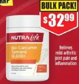 Chemist Warehouse NUTRA Life Bio-Curcumin Turmeric 16,500+ offer