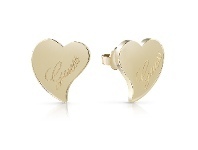 Bevilles Jewellery Guess Love Gold Plated Guess Love Heart Stud Earrings offer