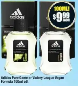 Chemist Warehouse Adidas Pure Game or Victory League Vegan Formula edt offer