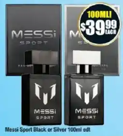 Chemist Warehouse Messi Sport Black or Silver edt offer